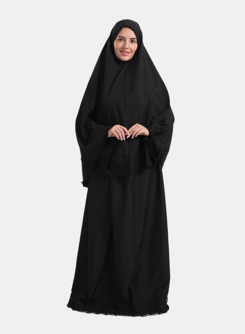 Carina Prayer Set with Lace Trim - Image 1