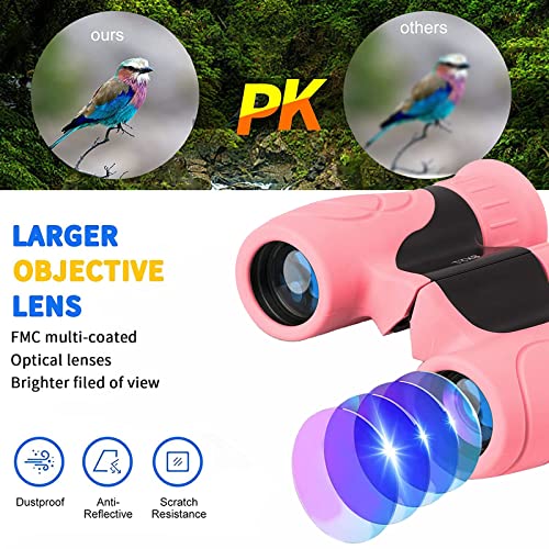 TEZILON Binoculars for Kids,Compact Kids Binoculars 8x21 High-Resolution for Bird Watching, Camping, Exploration, Hiking, Hunting, Sports Events and Safari Park Gifts for 3-12 Year Boys Girls - Image 2