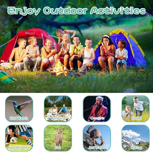 TEZILON Binoculars for Kids,Compact Kids Binoculars 8x21 High-Resolution for Bird Watching, Camping, Exploration, Hiking, Hunting, Sports Events and Safari Park Gifts for 3-12 Year Boys Girls - Image 4