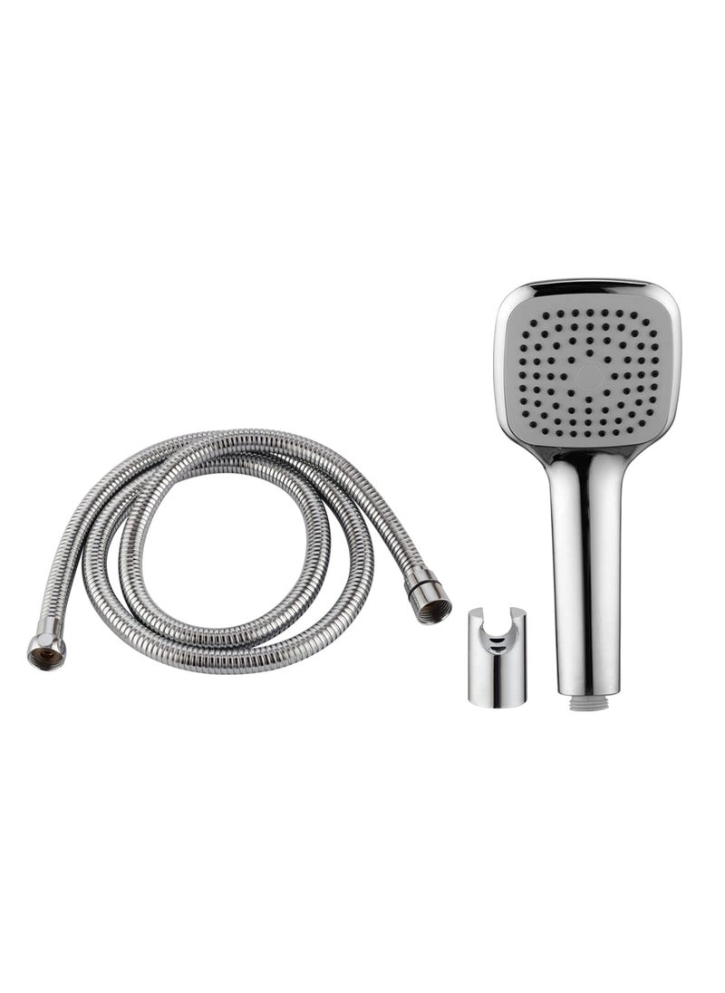 SPAZIO SPAZIO ABS Hand Shower Skoda Series with Flexible 15M Stainless Steel Shower Tube Wall Hook Screw Set  - Image 1