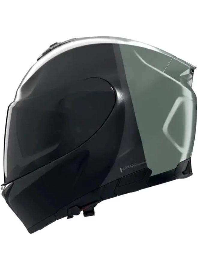 Nolan N80-8 VERNICIATURA SPECIALE BLACK/GREEN/GRAY GLOSSY Helmet - Image 1