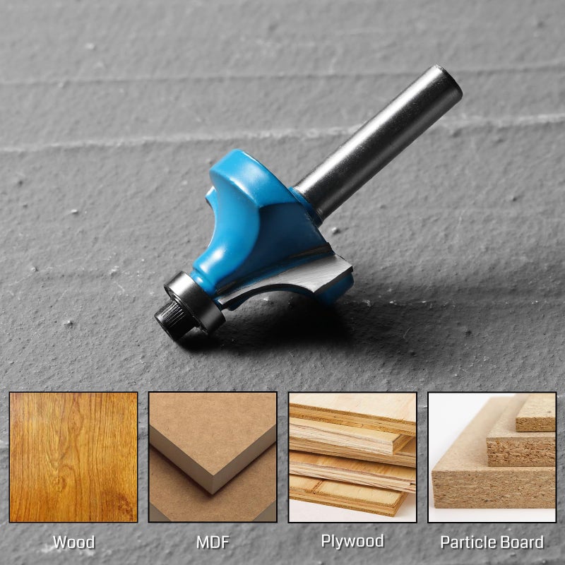 Genmitsu 15pcs 1/4 Inch Shank Router Bits Set, Woodworking Tools for Trim, Groove & Edge Treatment, DIY, CNC Machine Engraving, Woodworking Project, with Carry Storage Case - Image 4