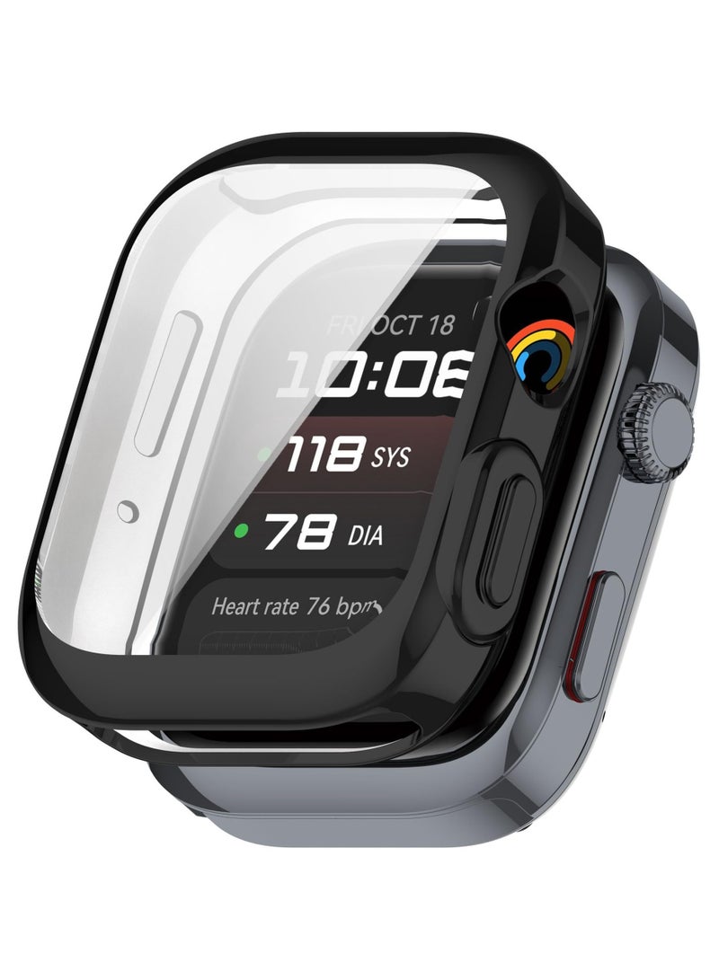 Case Compatible with Huawei Watch D2 with Screen Protector Flexible TPU Shockproof Scratch Proof Cover Case for Huawei Watch D2 Smartwatch (Black) - Image 1