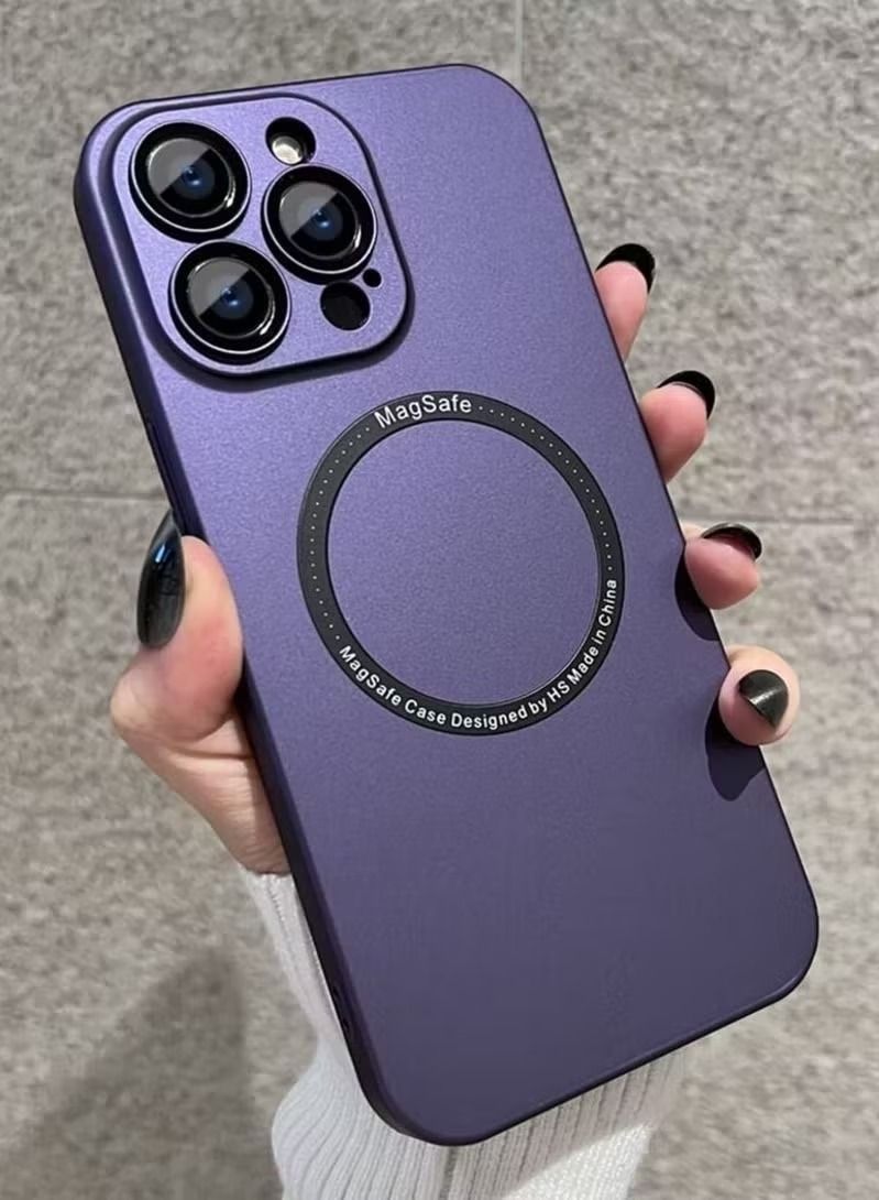 Zaboon Slim Case for iPhone 14 Pro Max Ultra Thin Slim Matte Magnetic Magsafe Wireless Charging Case for Apple iPhone 14 Pro Max 6.7 Purple - Image 1