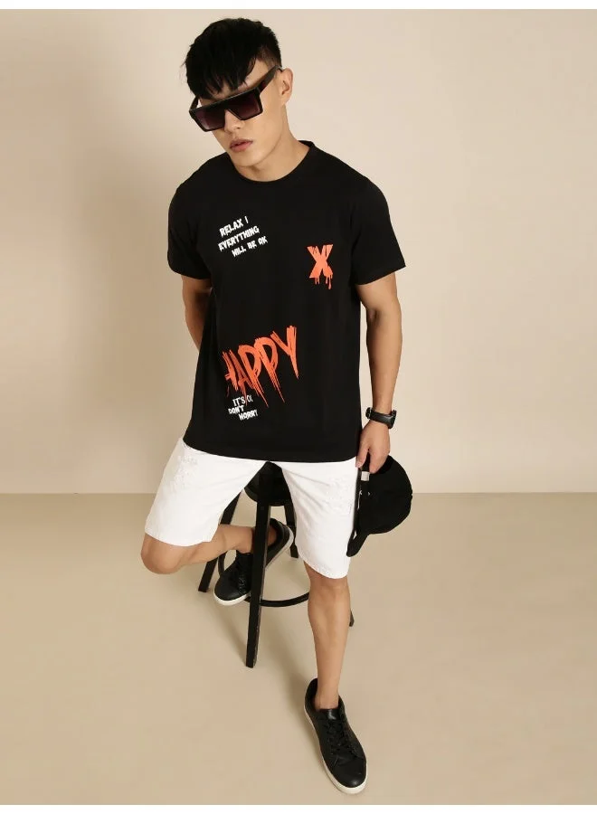 Joven  Graphic Print Oversized T-Shirt for Men  | Best Price UAE