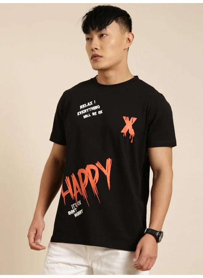 جوفن Graphic Print Oversized T-Shirt for Men