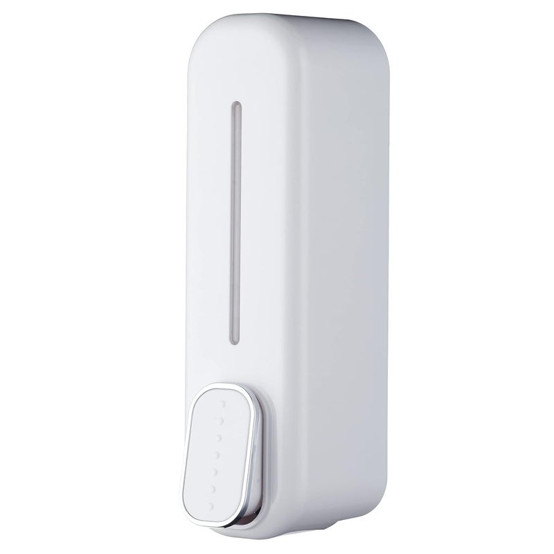 Metwin Plastic Liquid Soap Dispenser 400Ml (1, White) - Image 1