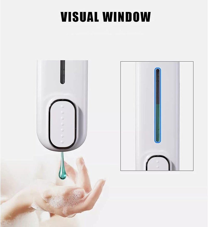 Metwin Plastic Liquid Soap Dispenser 400Ml (1, White) - Image 4