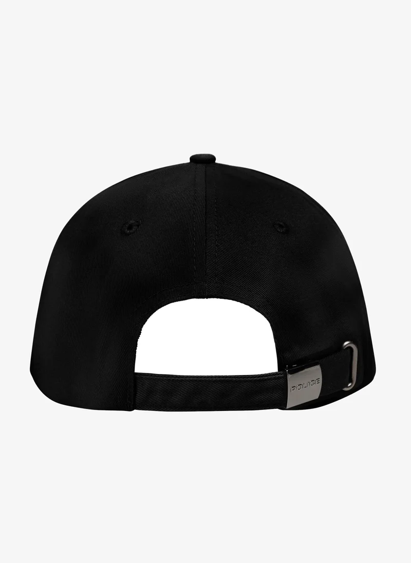بوليس Police High-Contrast Cotton Baseball Cap - Black