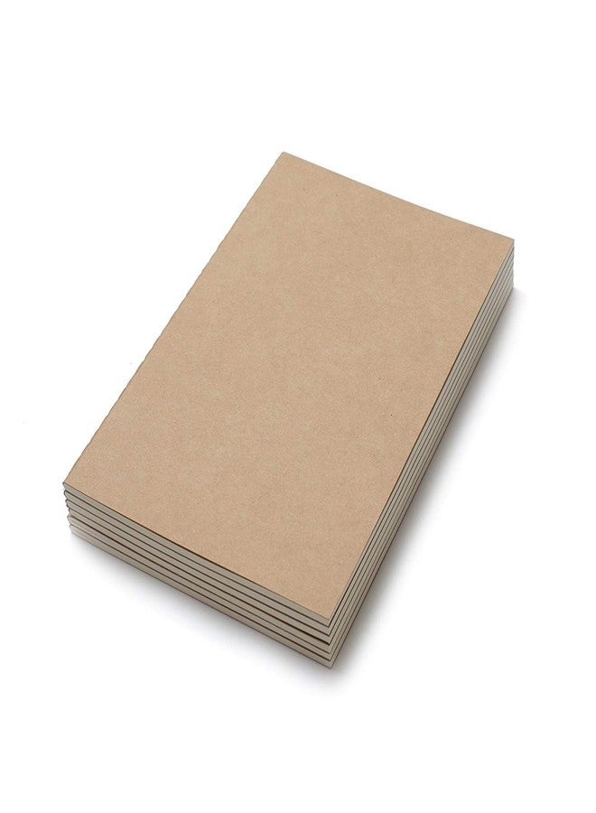 INNAXA A5 Kraft Book Pack Of 6 (Brown Pack Of 6), 64 Pages - Image 3