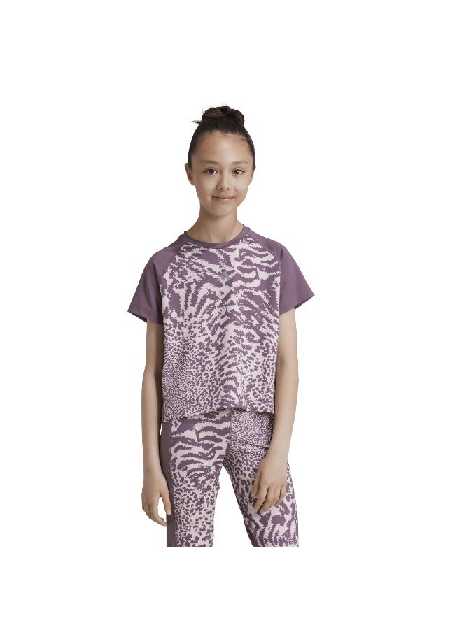 Adidas - adidas Jg Pri Tee Pink Training T-Shirts 5-6Y - Image 1