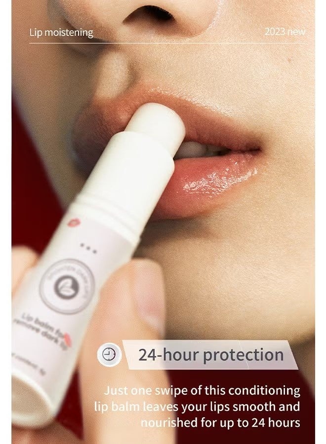 سوفازين بلسم الشفاه للشفهة الداكنة - الشفاه السوداء الداكنة إزالة تقشير الصبغة ، تتلاشى ملل الوردي بلسم الشفاه مشرقة ، مكافحة الترطيب ، الشفاه الناعمة ، تقشير لطيف للشفتين المتشققة والجافة - Image 2