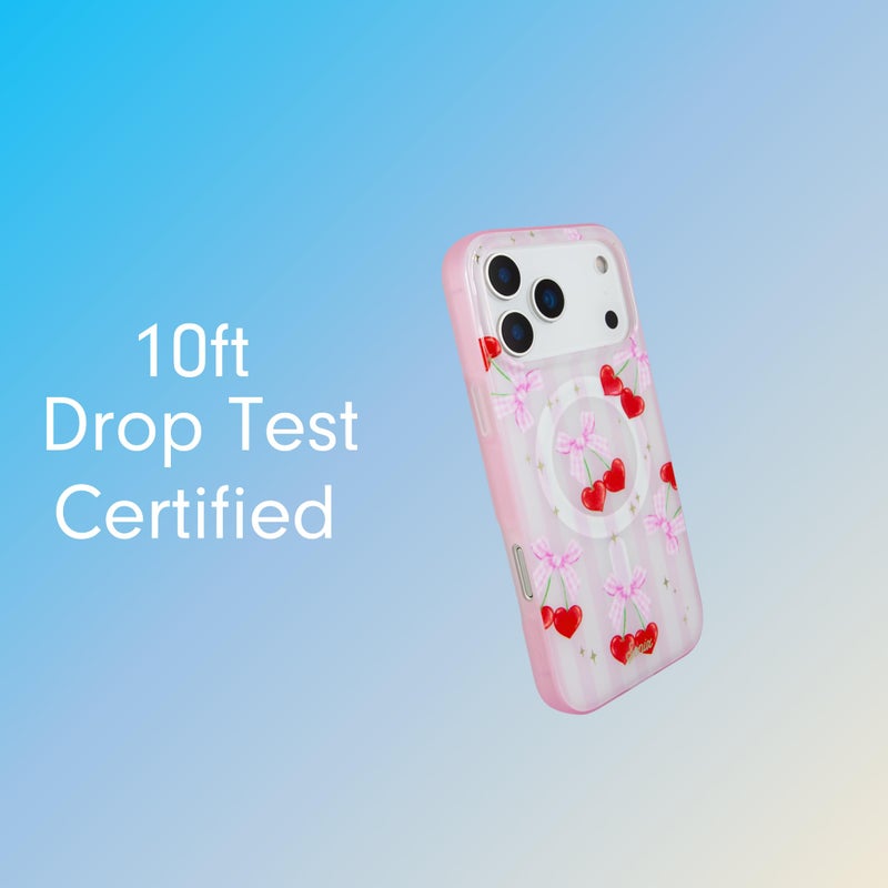Sonix Case for iPhone 17 Pro Max | Compatible with MagSafe | 10ft Drop Tested | Coquette Cherries - Image 2