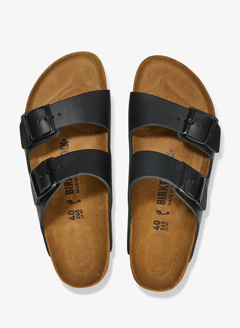 Birkenstock Black Arizona Bs Smooth Leather Regular Fit Sandals  | Best Price UAE