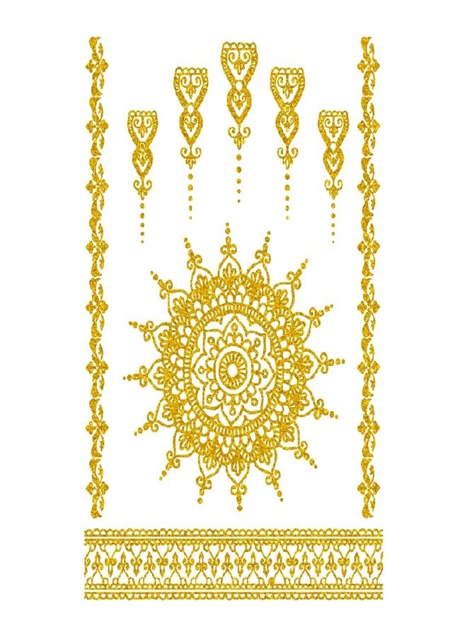 VANVATI Flower & Bracelet With Mandala Design & Simple Mehndi Sticker For Girls & Women - Image 1
