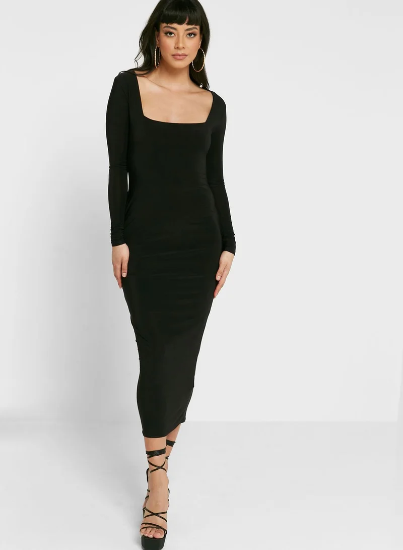 Missguided Broad Neck Bodycon Dress for Women | Best Price Oman Missguided Broad Neck Bodycon Dress for Women | Best Price Oman