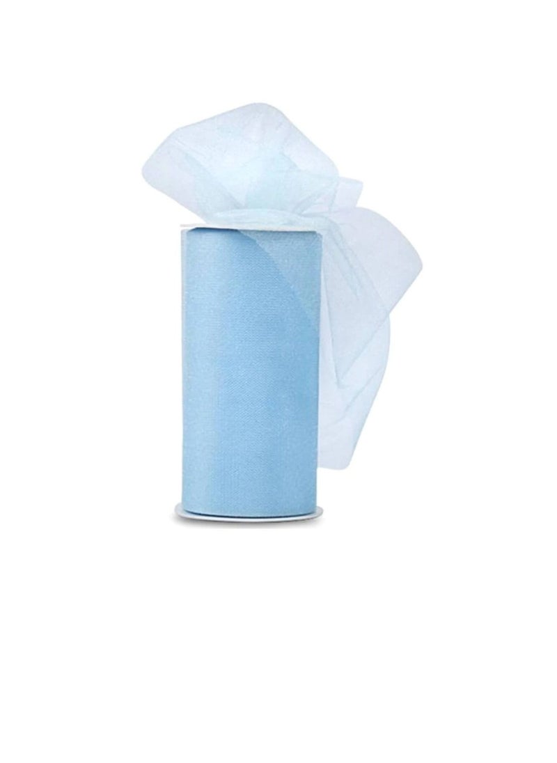 Expo Expo Shiny Tulle 6 inch x 24 yard Spool Baby Blue  - Image 2