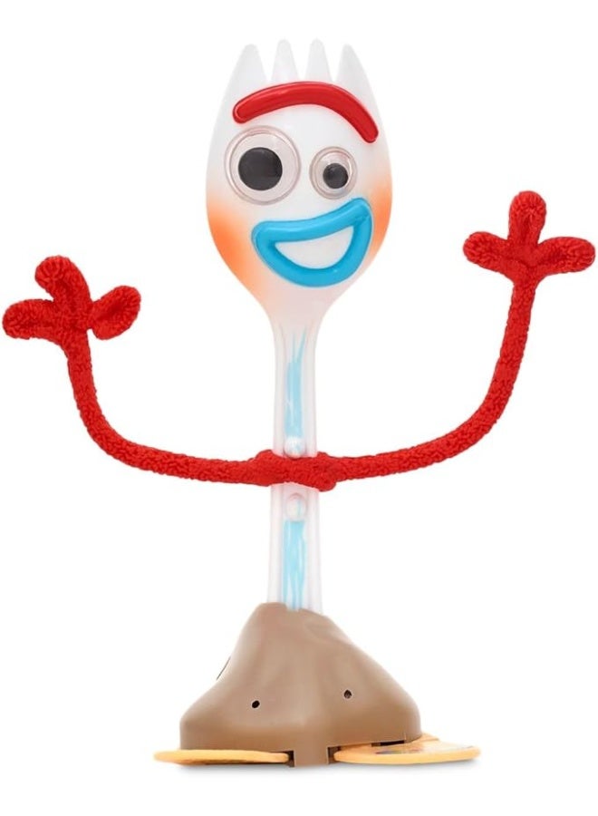 Disney Store Official  Forky Action Figure with Interchangeable Face Parts, Movable Bendable Arms, Kids DIY Collectible Toy Gift for Boys Girls Age 3+ - Image 1