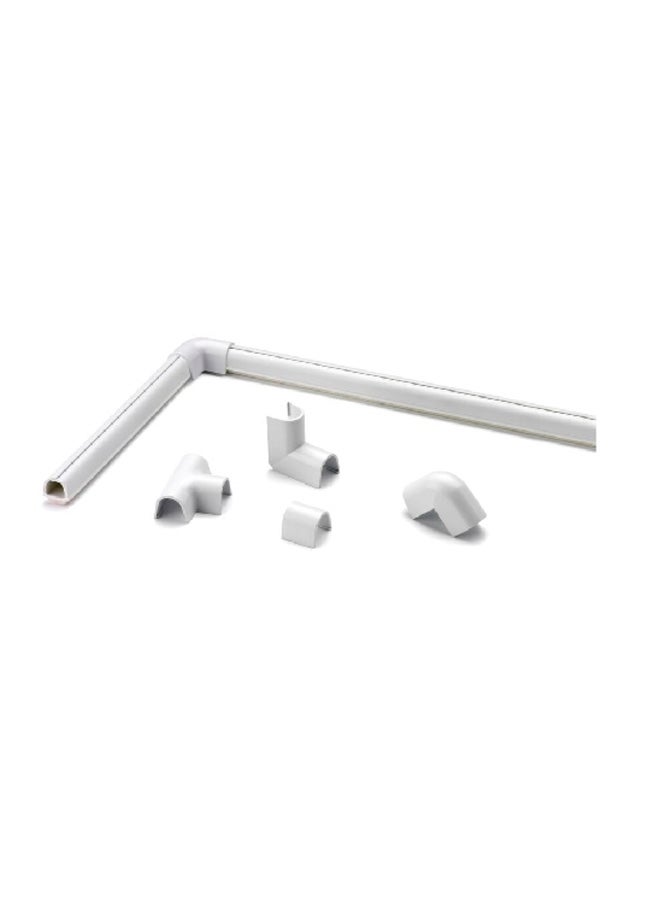 inofix High Quality Plastic Cablefix Trunk Line White 4 x 1 m 2201-2+ - Image 1