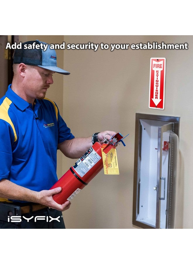 iSYFIX Reflective Fire Extinguisher Aluminum Signs - 5 Pack 4X12 Inch - Laminated For Ultimate Uv And Fade Resistance, Indoor And Outdoor, For Business, Schools, Hospitals, Home  - Image 4