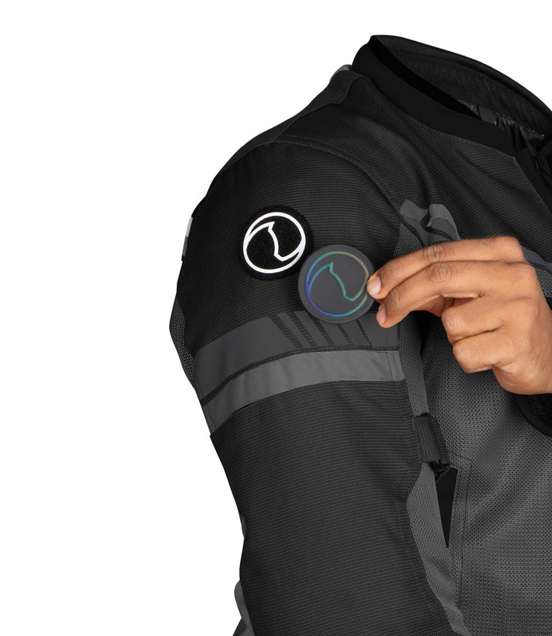 Rynox Air GT 4 Jacket - CE Certified Class A | Motorcycle Riding Jacket | Impact Protection | Abrasion Resistance - Black Grey, Small - Image 4