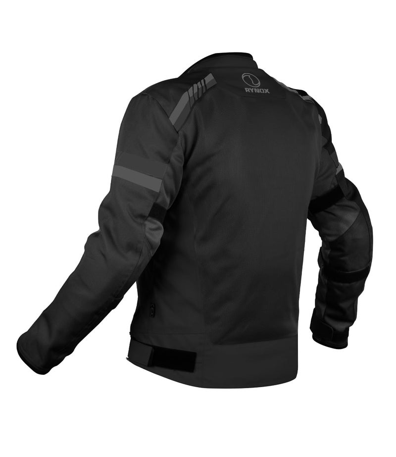 Rynox Air GT 4 Jacket - CE Certified Class A | Motorcycle Riding Jacket | Impact Protection | Abrasion Resistance - Black Grey, Small - Image 2