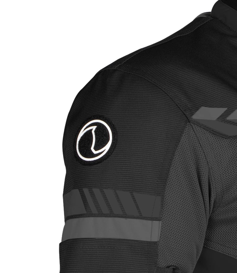 Rynox Air GT 4 Jacket - CE Certified Class A | Motorcycle Riding Jacket | Impact Protection | Abrasion Resistance - Black Grey, Small - Image 5
