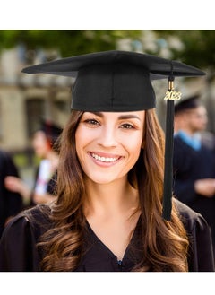 Daytoyz 1 Set Black hat Graduation Cap Doctoral Graduation Gown Graduation Gowns for Adults Cap and Gown Female Cap and Gowns Graduation Stole Cap n Gown Metal American Style Costumes  - Image 4