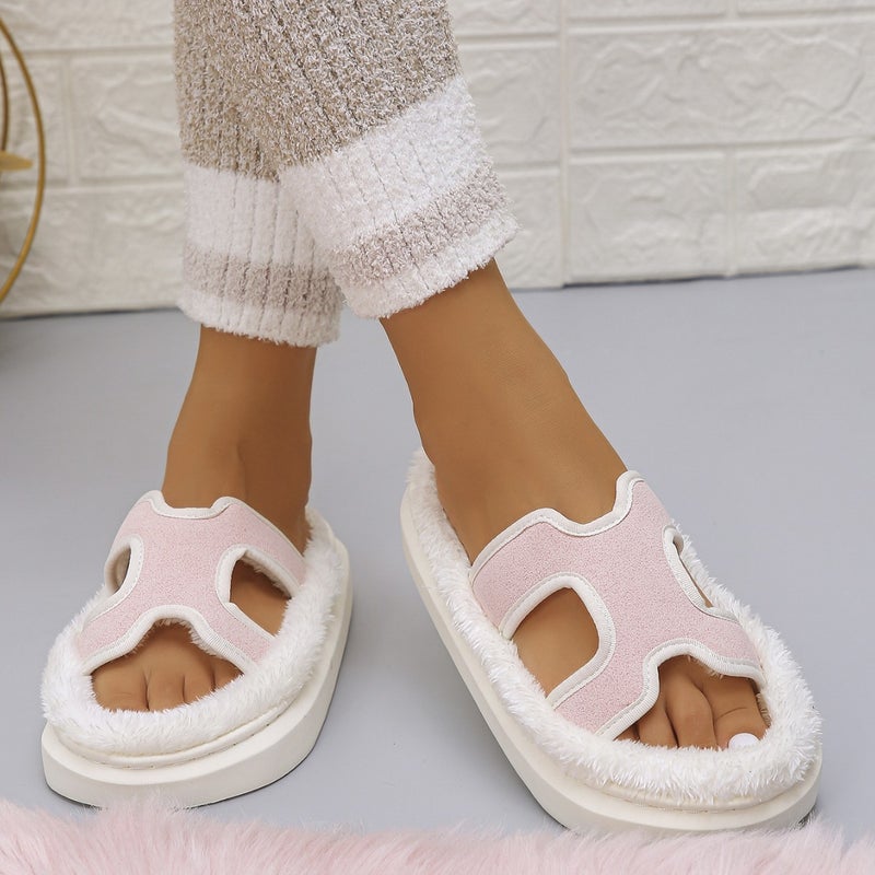 Mao Mao Slippers Women'S Outer Wear Explosions Internet Celebrous High-End Women'S Thick-Soles Cotton Slippers - Image 3