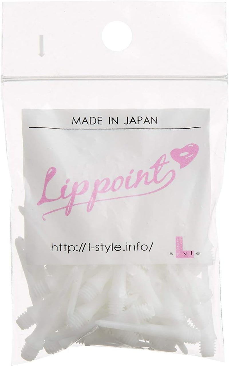 LSTYLE L-Style Dart Accessory: Lippoint - Soft Tip Dart Point Replacement - Standard Thread - Snow - Image 1