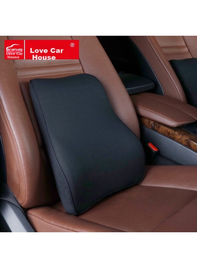 Icaroom Car Lumbar Support Cushion, Backrest Pad, Car Waist Support Cushion, Driver's Seat Lumbar Pillow - Image 1