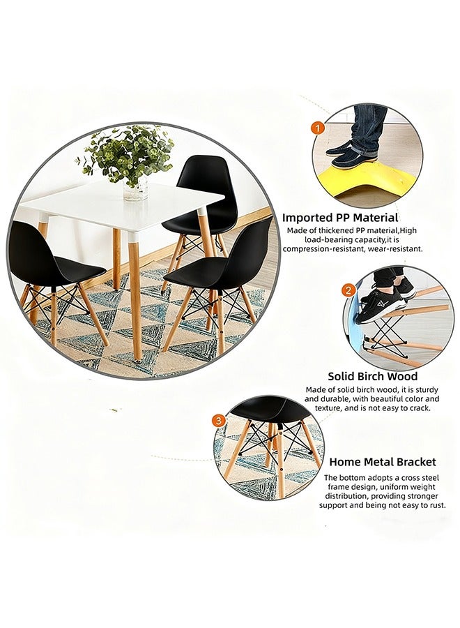 كراسي الحديثة الحد الأدنى ، كراسي منزلية خشبية صلبة ، كراسي طعام ، كراسي على الطراز الشمالي ، كراسي ترفيهية ، كراسي مقهى ، كراسي مسند الظهر المنزلية - Image 4