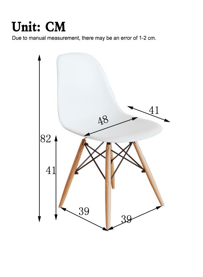 Modern Minimalist Chairs, Solid Wood Home Chairs, Dining Chairs, Nordic-Style Chairs, Leisure Chairs, Cafe Chairs, Household Backrest Chairs - Image 4