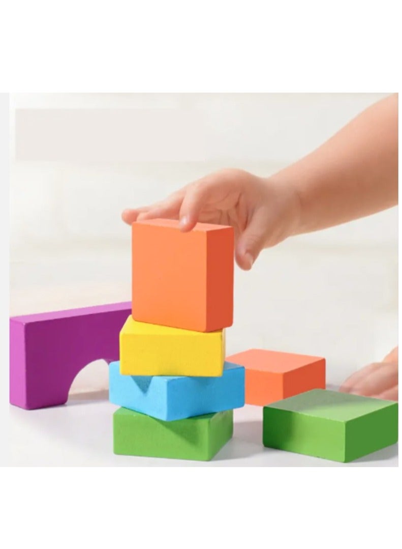 Wooden Tetris Puzzle Game 40-Piece - Image 4