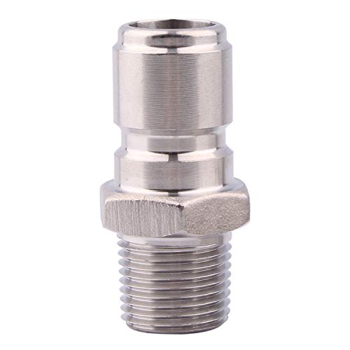 DERNORD Stainless Steel Male Quick Disconnect MPT 3/8" Homebrewing Connector Sanitary Fitting Pack of 2 - Image 2