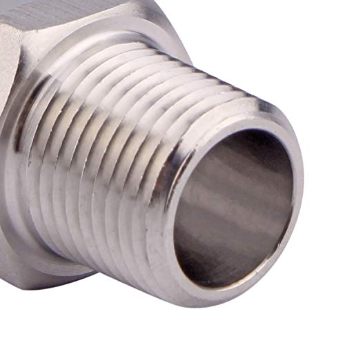 DERNORD Stainless Steel Male Quick Disconnect MPT 3/8" Homebrewing Connector Sanitary Fitting Pack of 2 - Image 5