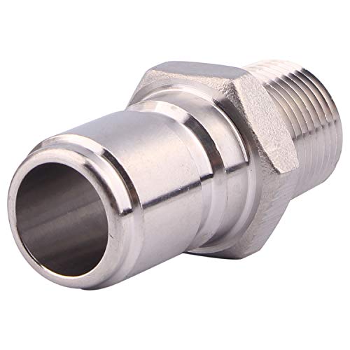 DERNORD Stainless Steel Male Quick Disconnect MPT 3/8" Homebrewing Connector Sanitary Fitting Pack of 2 - Image 3