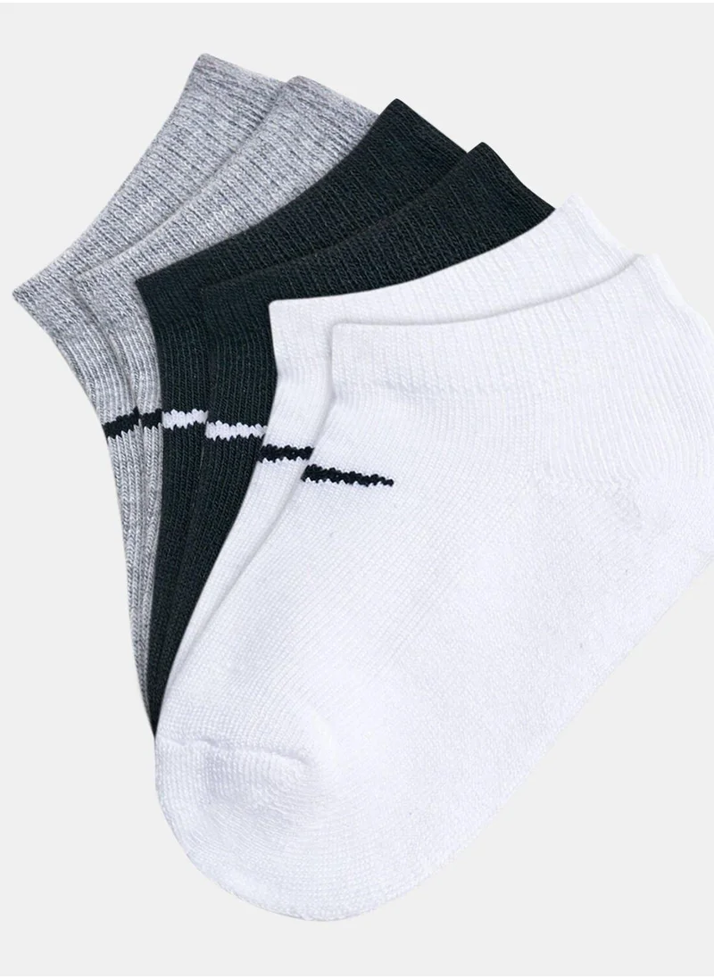 Nike Kids' Dri-FIT Basic No-Show Socks (3 Pack)