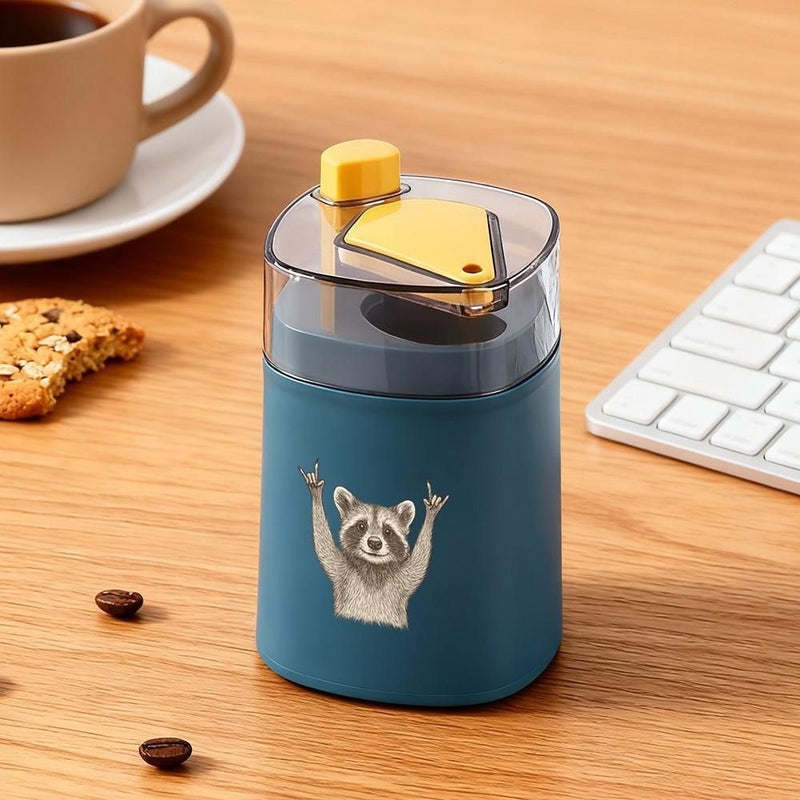 Rock Hand Raccoon Plastic Push-Type Toothpick Holder Model B Decorative Kitchen Countertop Organizer - Image 1