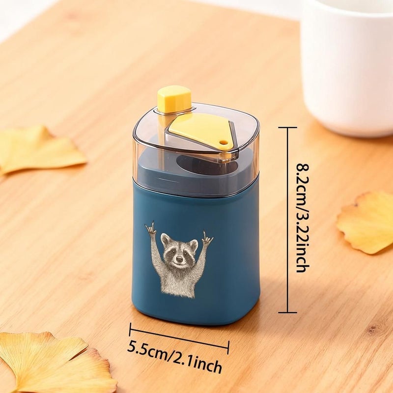 Rock Hand Raccoon Plastic Push-Type Toothpick Holder Model B Decorative Kitchen Countertop Organizer - Image 5