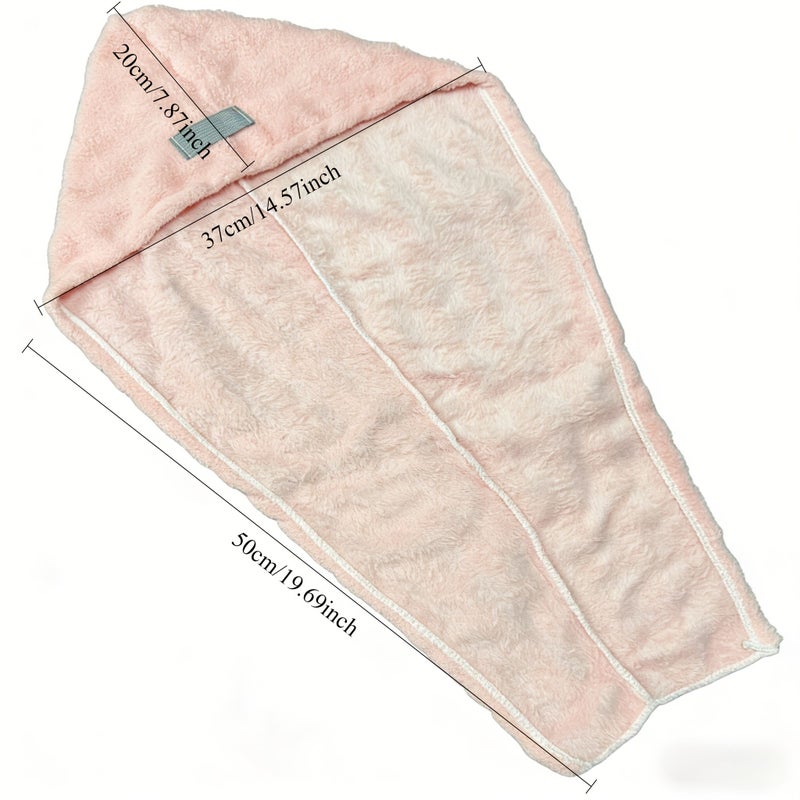 2025 New Upgraded Extra Large Microfiber Hair Towel Wrap 30 X 11 Inches Super Absorbent Fast Drying Anti Frizz Wide Tail Design For Curly Long Thick Wet Hair White 1pc - Image 3