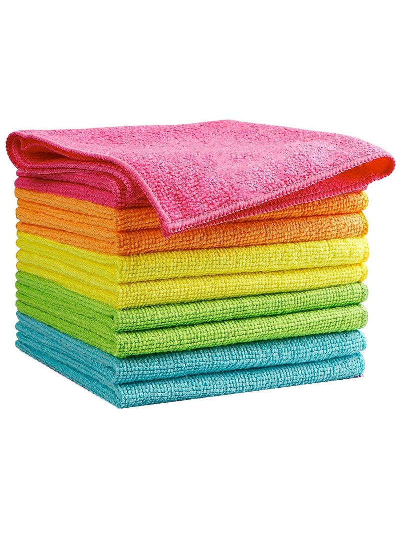 Chocisong Microfiber Cleaning Cloth for Glass & Kitchen, 10-Piece 30x30cm Reusable Towels (Multicolor)  - Image 1
