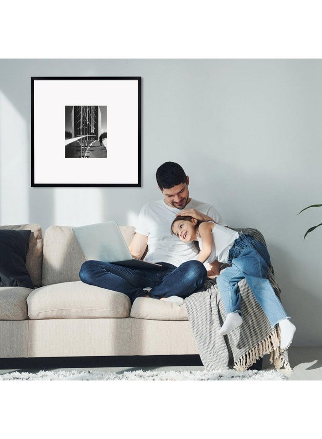 Hoikwo إطار صور هوكوا 20x20 أسود، عرض صور 8x10 مع مات أو 20x20 بدون مات، عبوة واحدة إطار 20x20 للتعليق على الحائط - Image 4