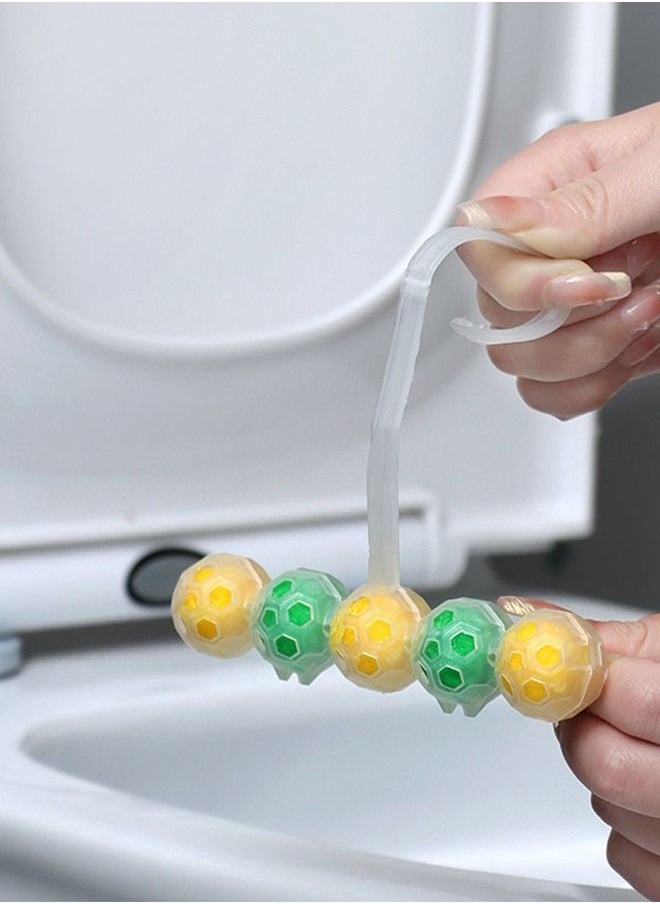 Air OMA - 15 Balls Power Active Toilet Rim Hanger Block Toilet Bowl Cleaner Care with Anti-Limescale Cleaning Foam Dirt Protection and Extra Freshness - Image 1