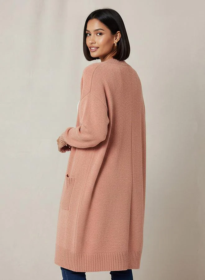 2Xtremz  2Xtremz Longline Open Front Chenille Cardigan for Women | Best Price UAE