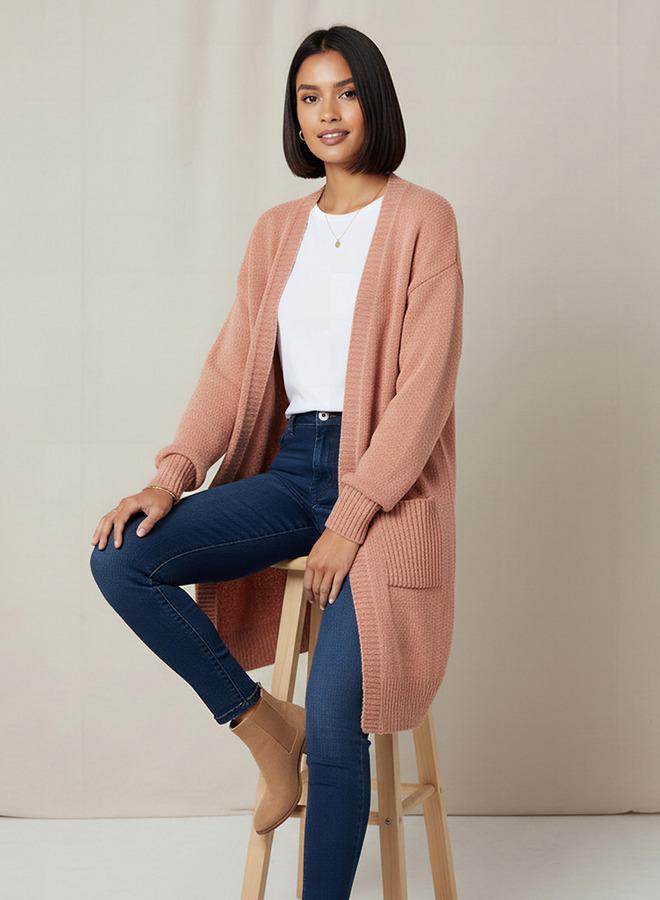 2Xtremz Longline Open Front Chenille Cardigan - Image 5
