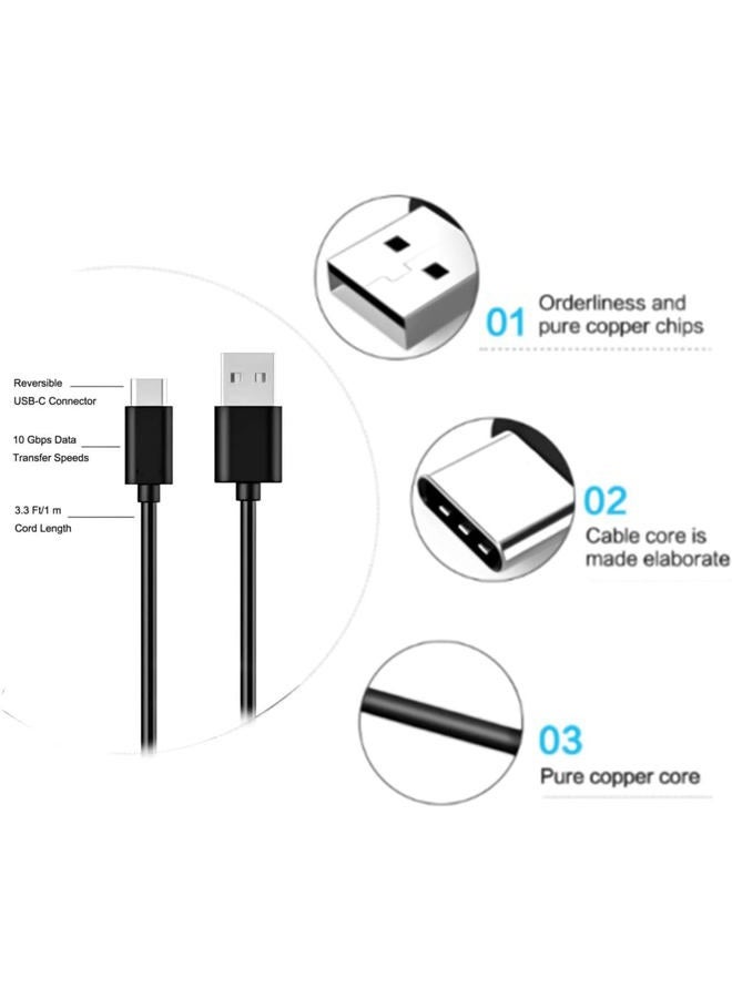 Sqrgreat Replacement Type-c Headphones Short Charger Cable Cord for Sony WH-1000XM4 WH-1000XM3 WF-1000XM4 WH-XB900N WH-CH510 WI-1000XM2 WI-C200 WI-XB400, AKG Y400 Y600NC, WF-1000XM3, Bose NCH700 (20cm)  - Image 3