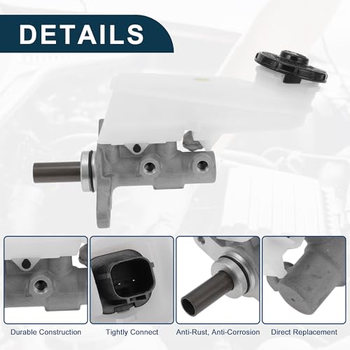 TUCKBOLD Brake Master Cylinder for Honda Civic 2016-2019 Durable No.46100TBAA01/M631007 Engine Compartment Hydraulic Master Cylinder with Reservoir 1 Pcs - Image 4