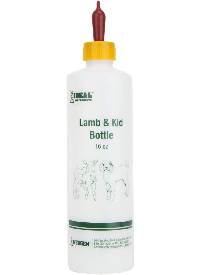 Neogen Lamb & Kid Bottle 16oz w/ Red Screw-On Teat - Image 1