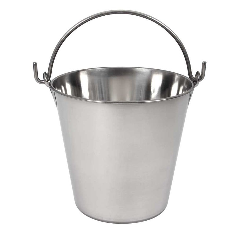 Lindys 8Quart Stainless Steel Bucket Durable Seamless Bucket for Many Home Tasks Carry Water or Milk Fill with Food Use as a Flower Pot Cleaning Bucket Table Centerpiece and Much More